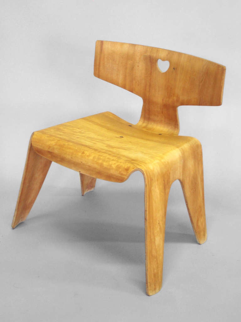 Plywood Child's Chair by Charles and Ray Eames for Evans Products