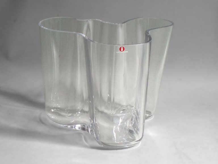 Finnish Free Form Glass Bowl by Alvar Aalto for Iitala
