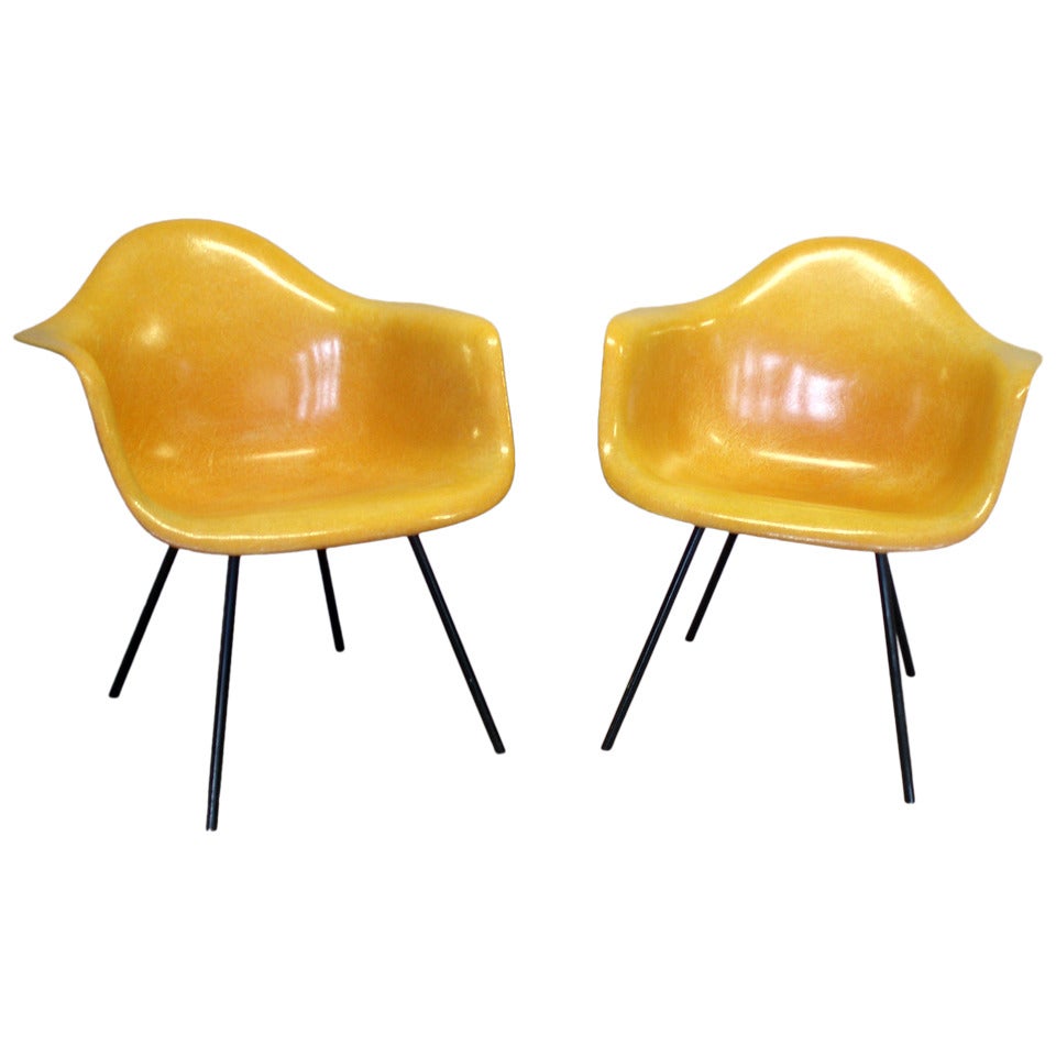 Eames Fiberglass Shell Chairs by Charles and Ray Eames