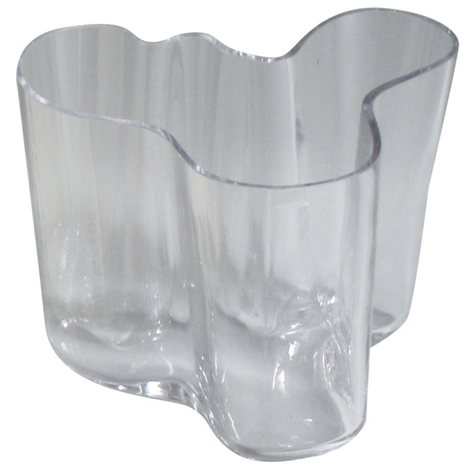 Free Form Glass Bowl by Alvar Aalto for Iitala