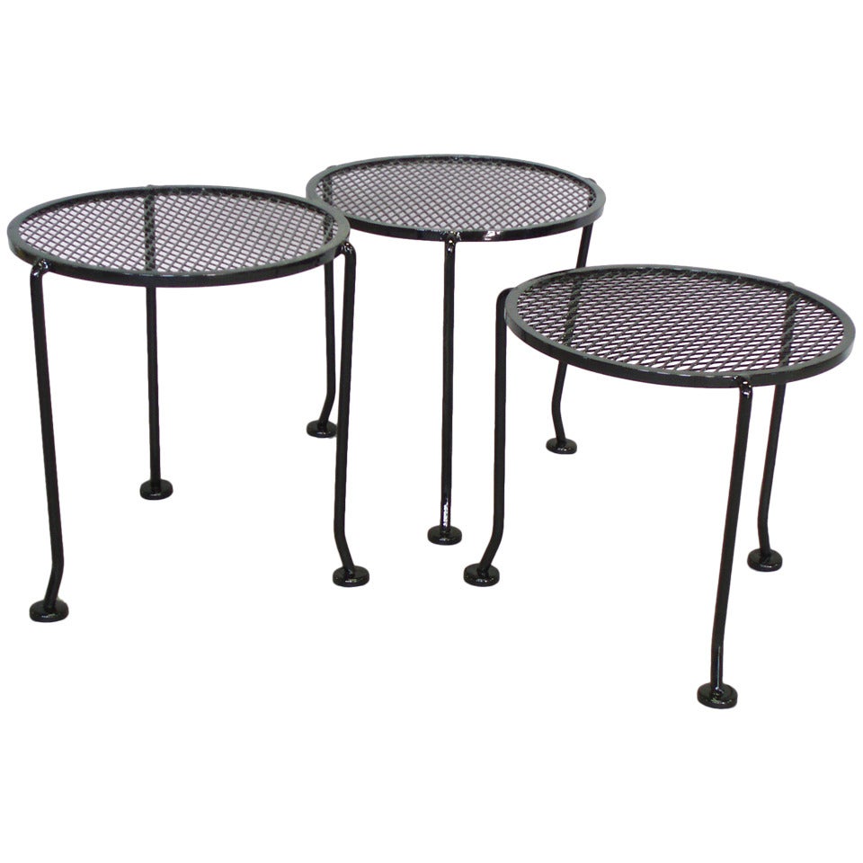 Nest of Three Side Tables by Russell Lee Woodard