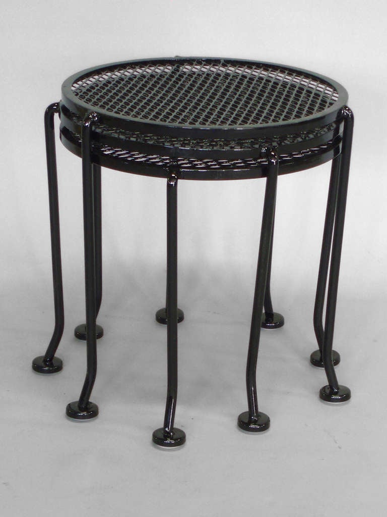 American Nest of Three Side Tables by Russell Lee Woodard