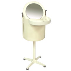 Mod Op-Pop Lacquered Cylinder Vanity