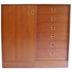 Teak Entryway or Gentleman's Cabinet by Brantorps