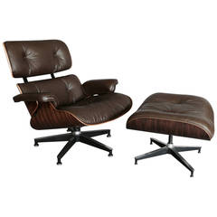 Charles and Ray Eames Rosewood 670 Lounge Chair