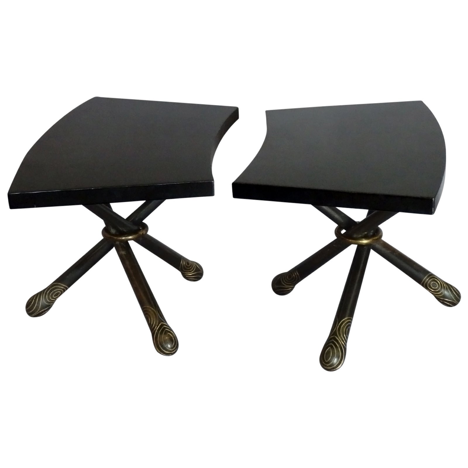Pair of Mildred Warder Occasional Tables For Sale