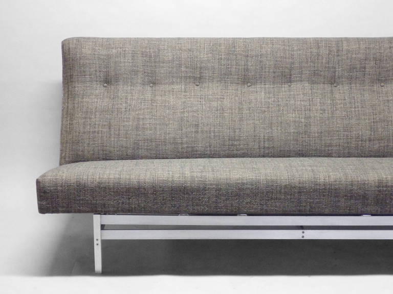 Aluminum Frame Armless Couch by Jens Risom 1