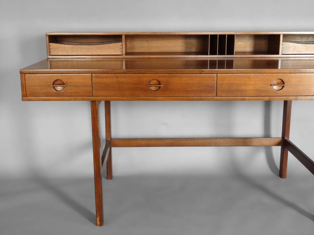 Peter Lovig Nielson Nicely Grained Walnut FlipTop Desk at 1stDibs