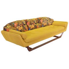 Adrian Pearsall Walnut Base Couch