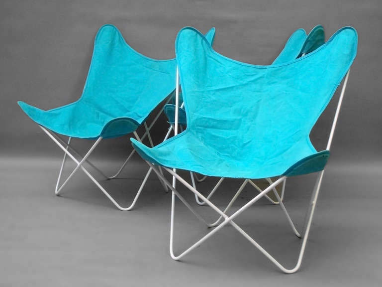 Three Butterfly Sling Chairs by Jorge Ferrari-Hardoy for Knoll