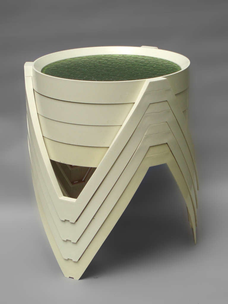 Set of Four Op Pop Mod Outdoor Nesting Tables