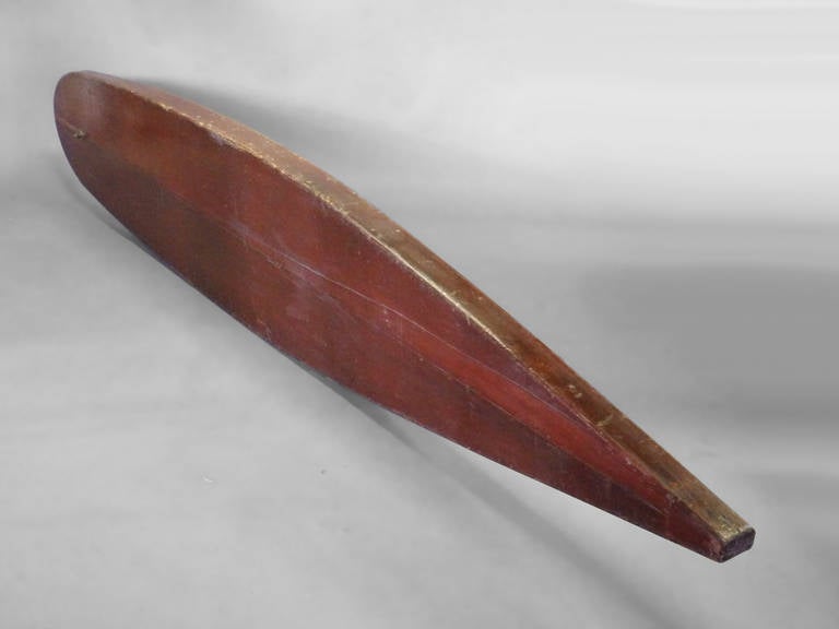 chambered wooden surfboard