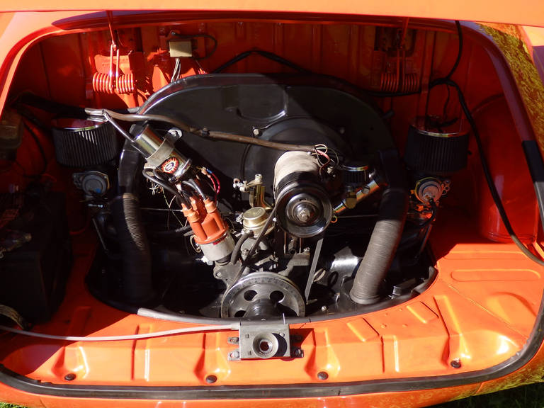 Orange 1972 Volkswagen Ghia von Karmann Umwandelbares Auto im Zustand „Gut“ in Ferndale, MI