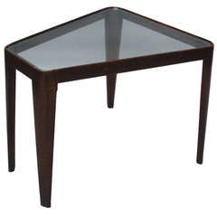 Glass Top Occasional Table by Edward Wormley for Dunbar