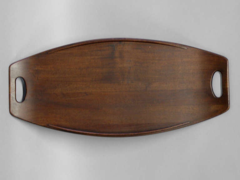 Mid-Century Modern Early Staved Teak Serving Tray by Jens Quistgaard for Dansk