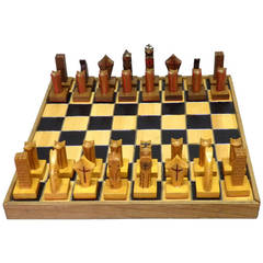 Folk Art Jail House Style Chess Set 5