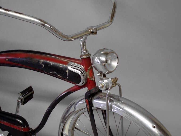 Gentlemans Balloon Tire Spring Suspension Bicycle For Sale at 1stdibs