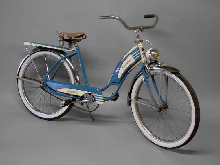 Art Deco Ladies Balloon Tire Springer Front Bicycle For Sale