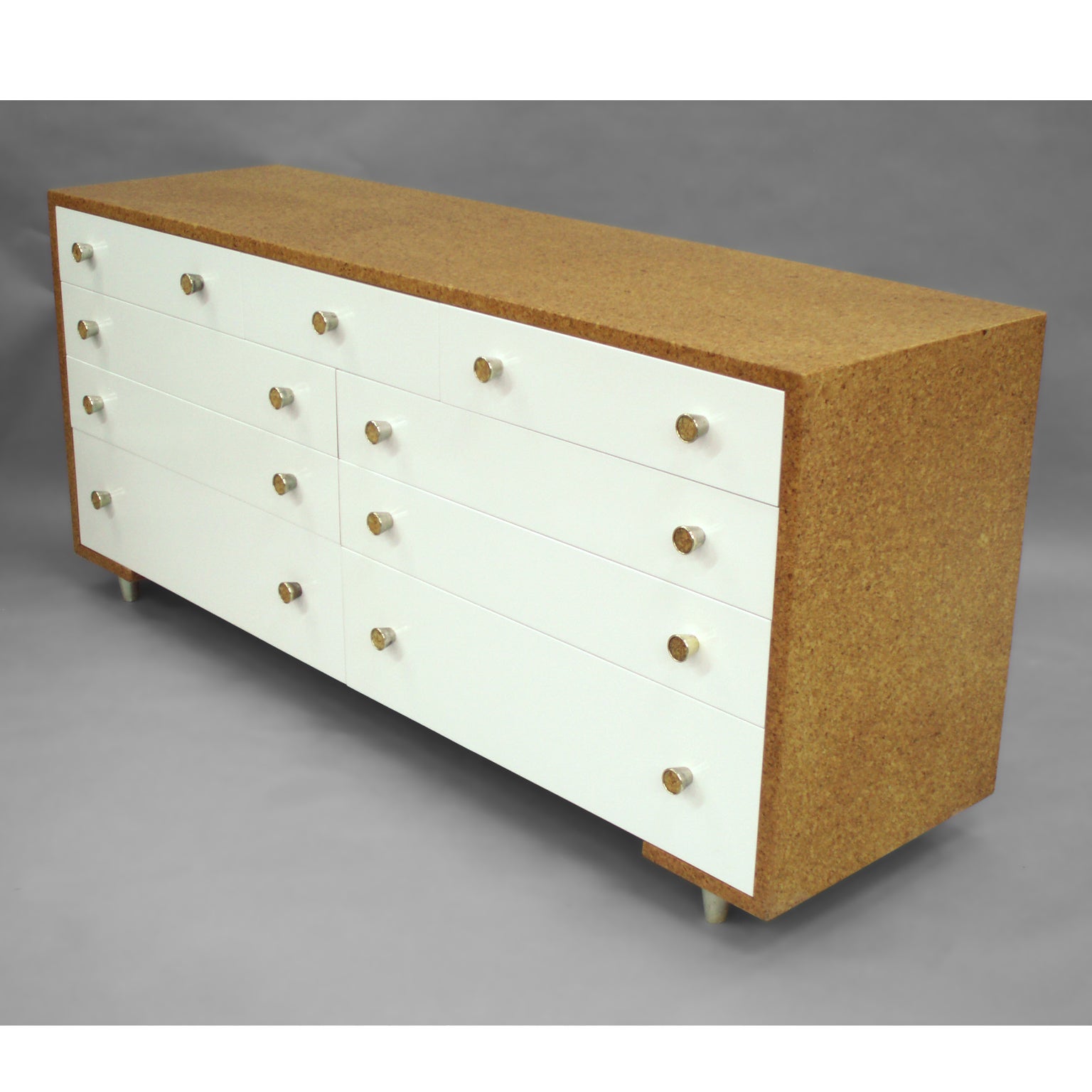 Cork and Lacquered Mahogany Bedroom Dresser by Paul T. Frankl at 1stDibs