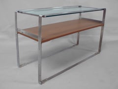 Art Deco Machine Age Donald Deskey style Chrome Sofa Table Console