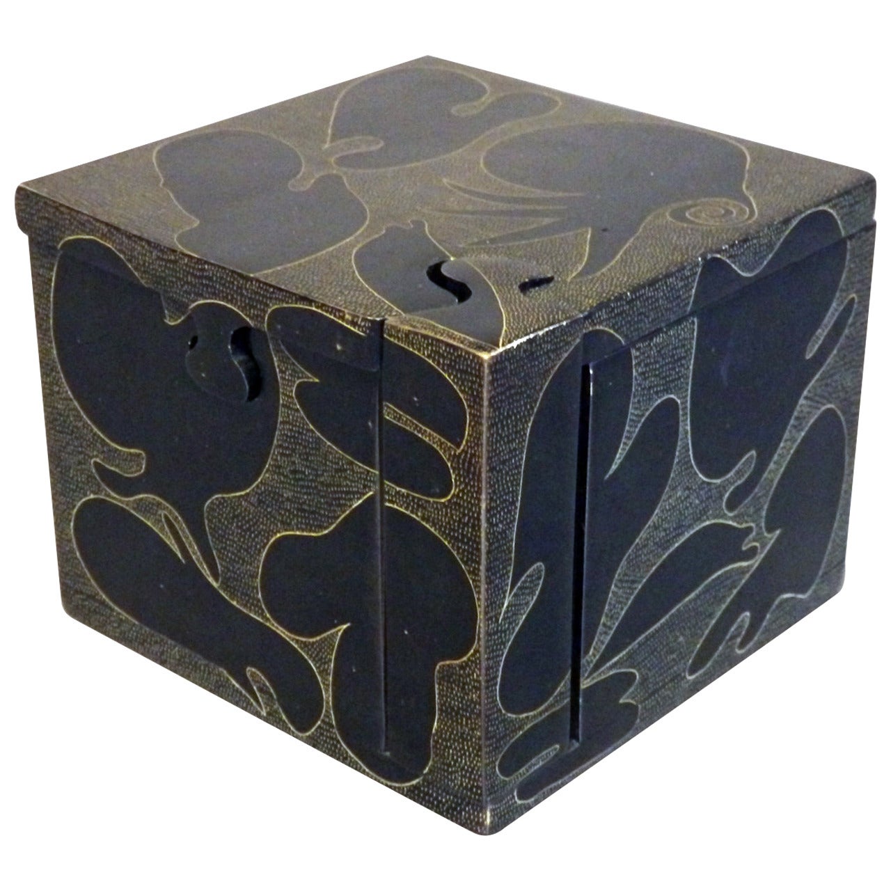 Decorated Stone Puzzle Box