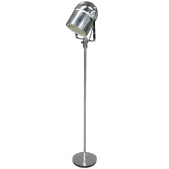 Chrome Helmet Floor Lamp