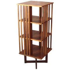 Vintage Rosewood Swivel Bookstand