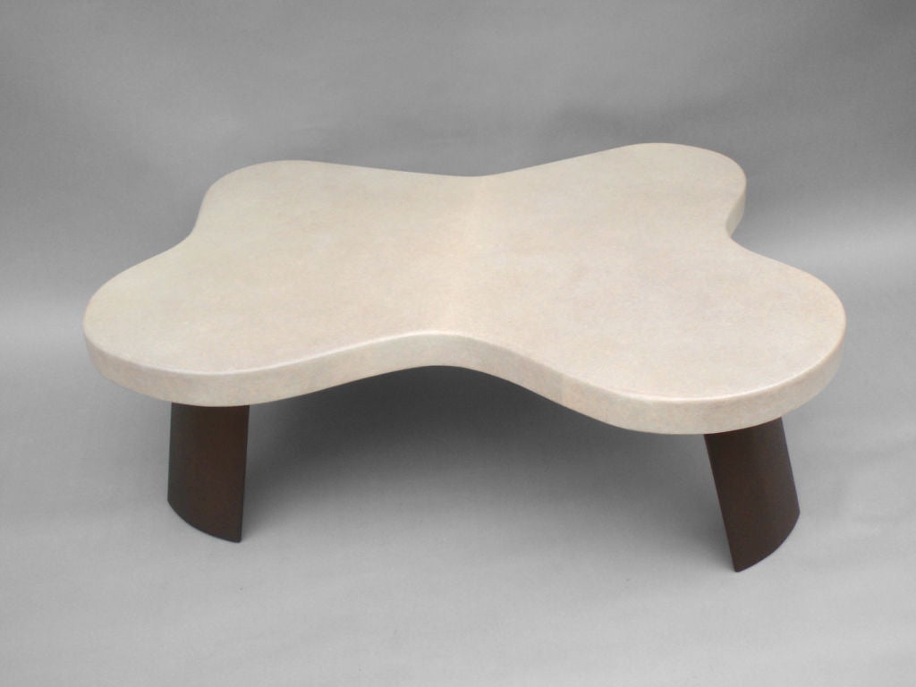 Biomorphic Cork Top Table by Paul T. Frankl
