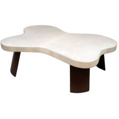 Biomorphic Cork Top Table by Paul T. Frankl