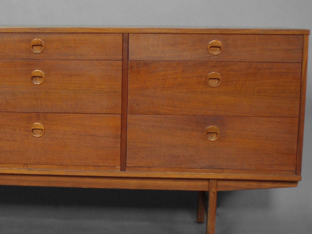 Teak Triple Dresser by Dux Company