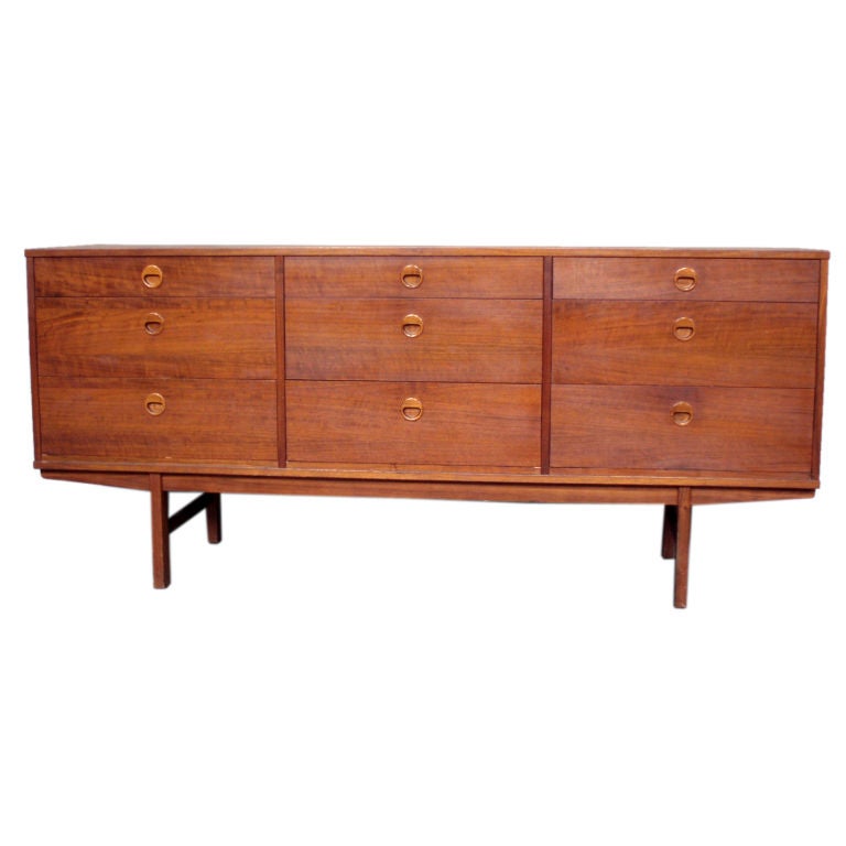 Teak Triple Dresser by Dux Company
