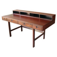 Rosewood flip top desk by Peter Lovig Nielson for Lovig