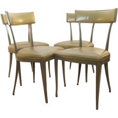 Set of 4 cast Aluminum Side Chairs