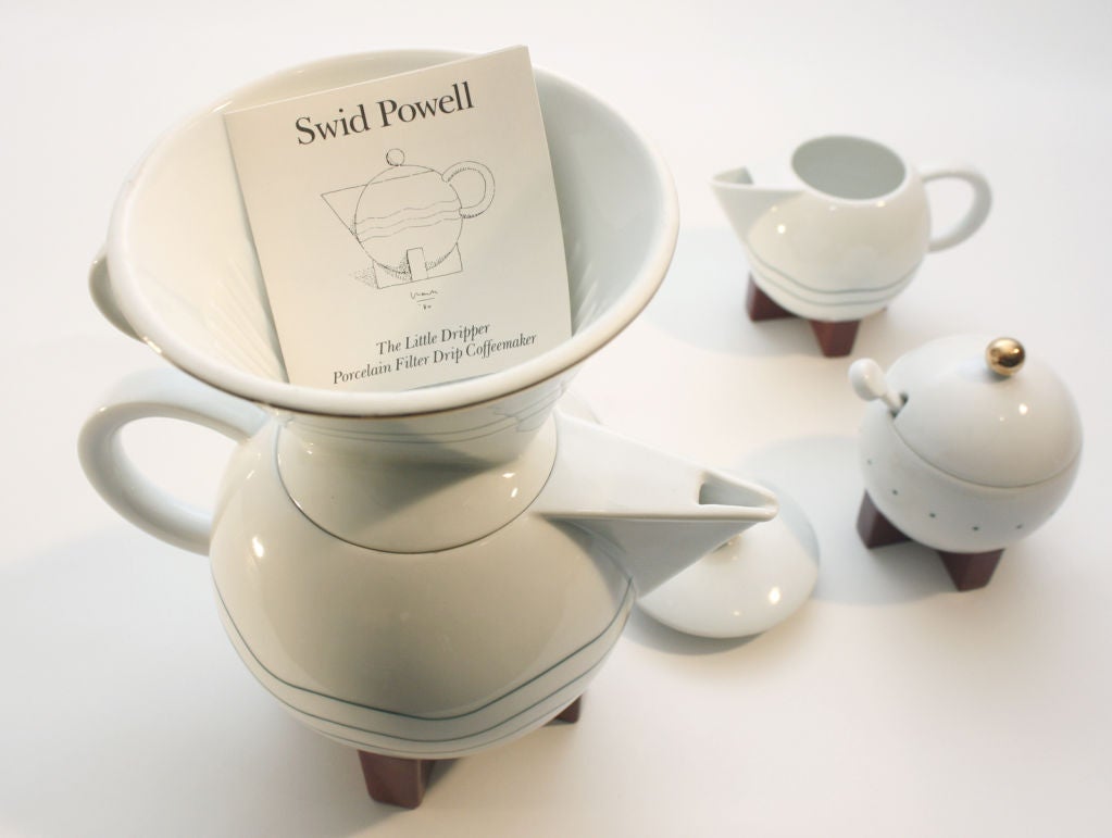 Michael Graves for Swid Powell Memphis style Coffee Set to include the 