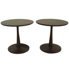 Pair of Walnut Occasional Tables by Kip Stewart for Drexel