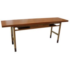 Flip and Slide Console / Dining Table by Edward Wormley