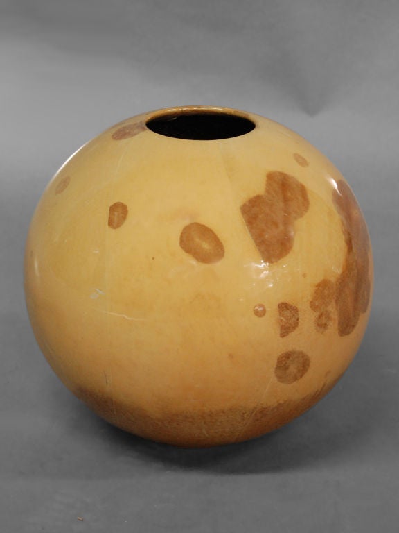 Large Goat Skin Wrapped Vase