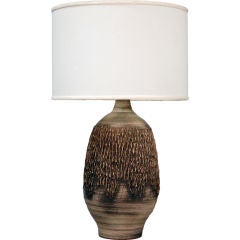 Large Ceramic Table Lamp Lee Rosen for Design Technics