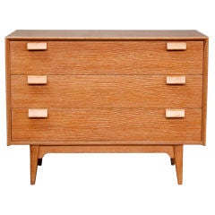 Rare Cerused Oak Chest of Drawers by Jens Risom