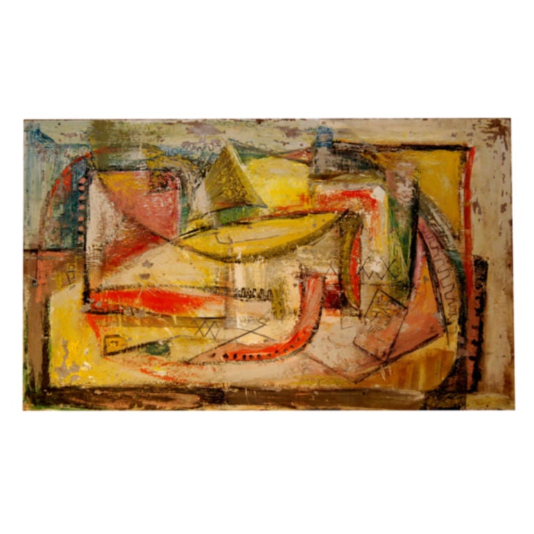 1940s American Abstract Expressionism Painting