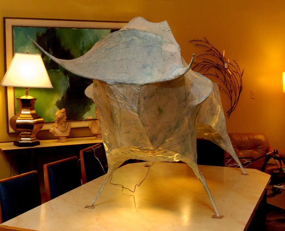 20th Century Life Size Paper Mache Bull Sculpture by: Tom Dixon For Sale