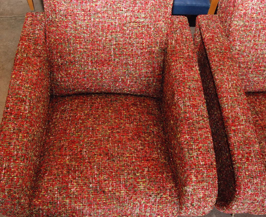 Pair of 1950's Italian Armchairs For Sale 2