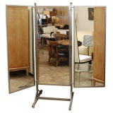1950's Mirror "psyche" Att: Jacques Adnet 1