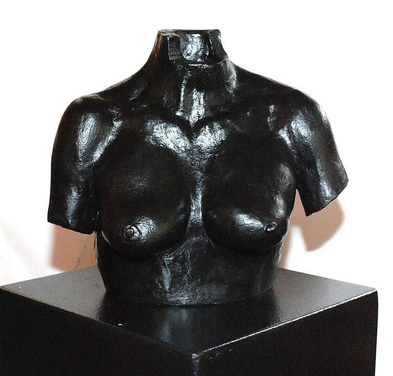 Modern Bronze Sculpture of Woman Bust by Rosenwasser