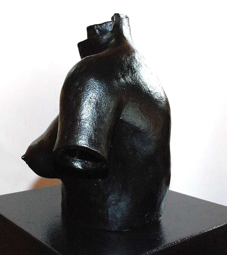 Bronze Sculpture of Woman Bust by Rosenwasser 1