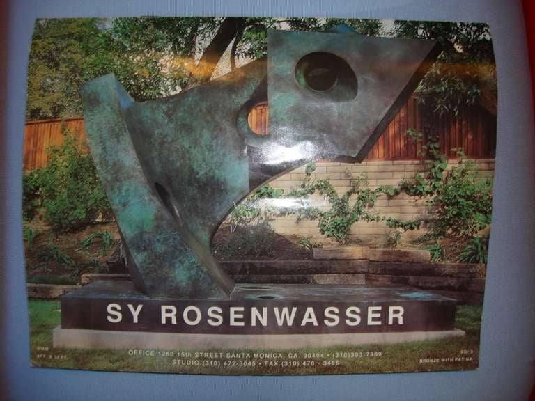 Verdigris Finish Bronze Sculpture by Sy Rosenwasser 3