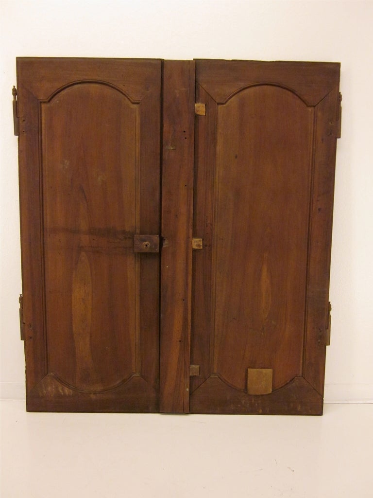 Pair of Louis XIV Style Walnut Doors 1