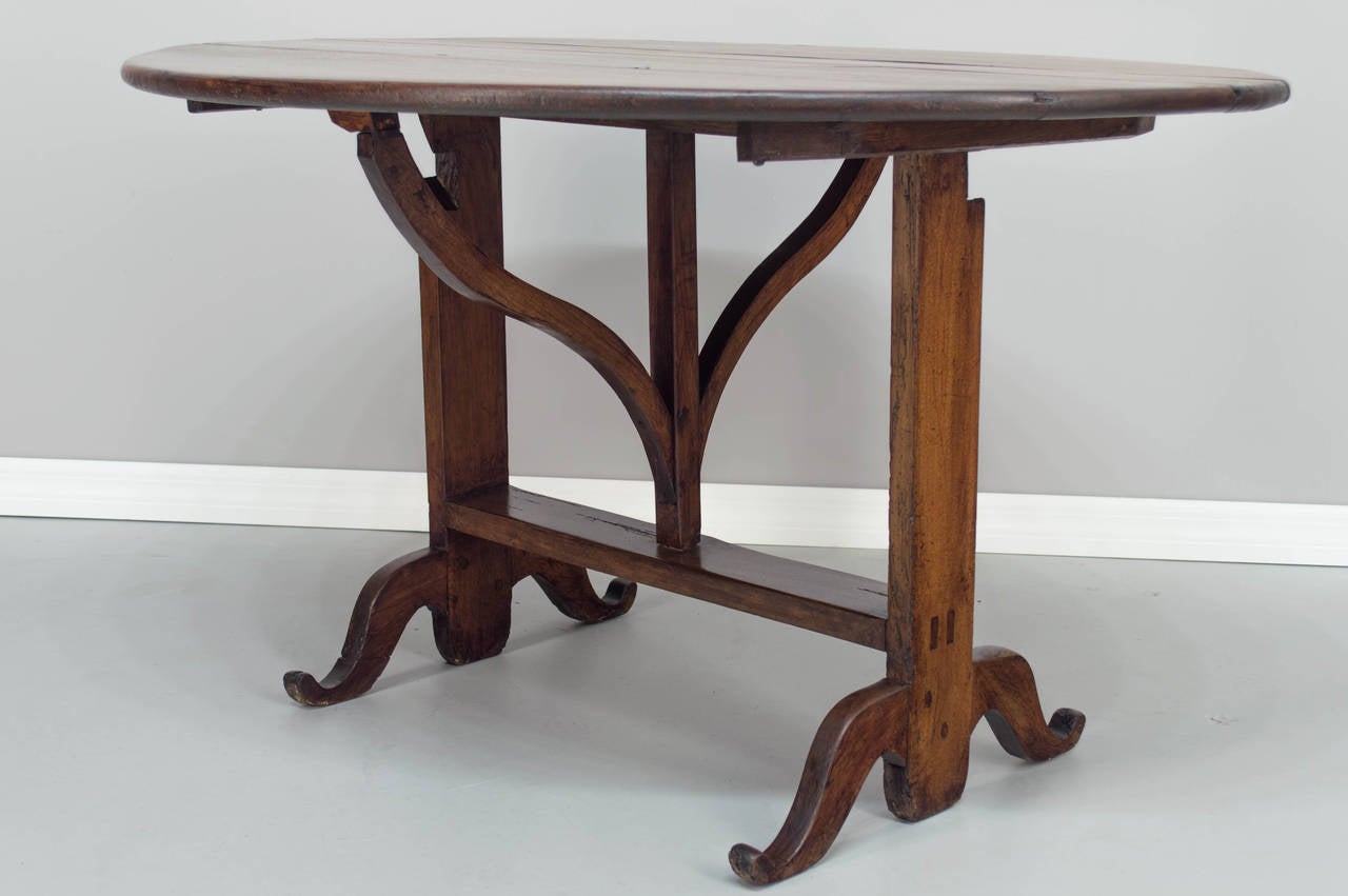 19th c. French Wine Tasting Table or Tilt Top Table 2