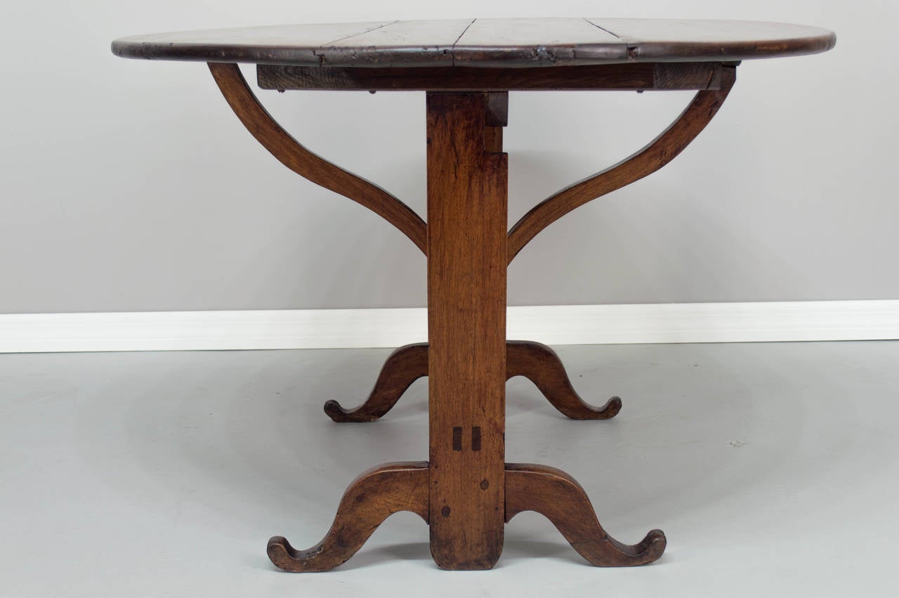 19th c. French Wine Tasting Table or Tilt Top Table 5
