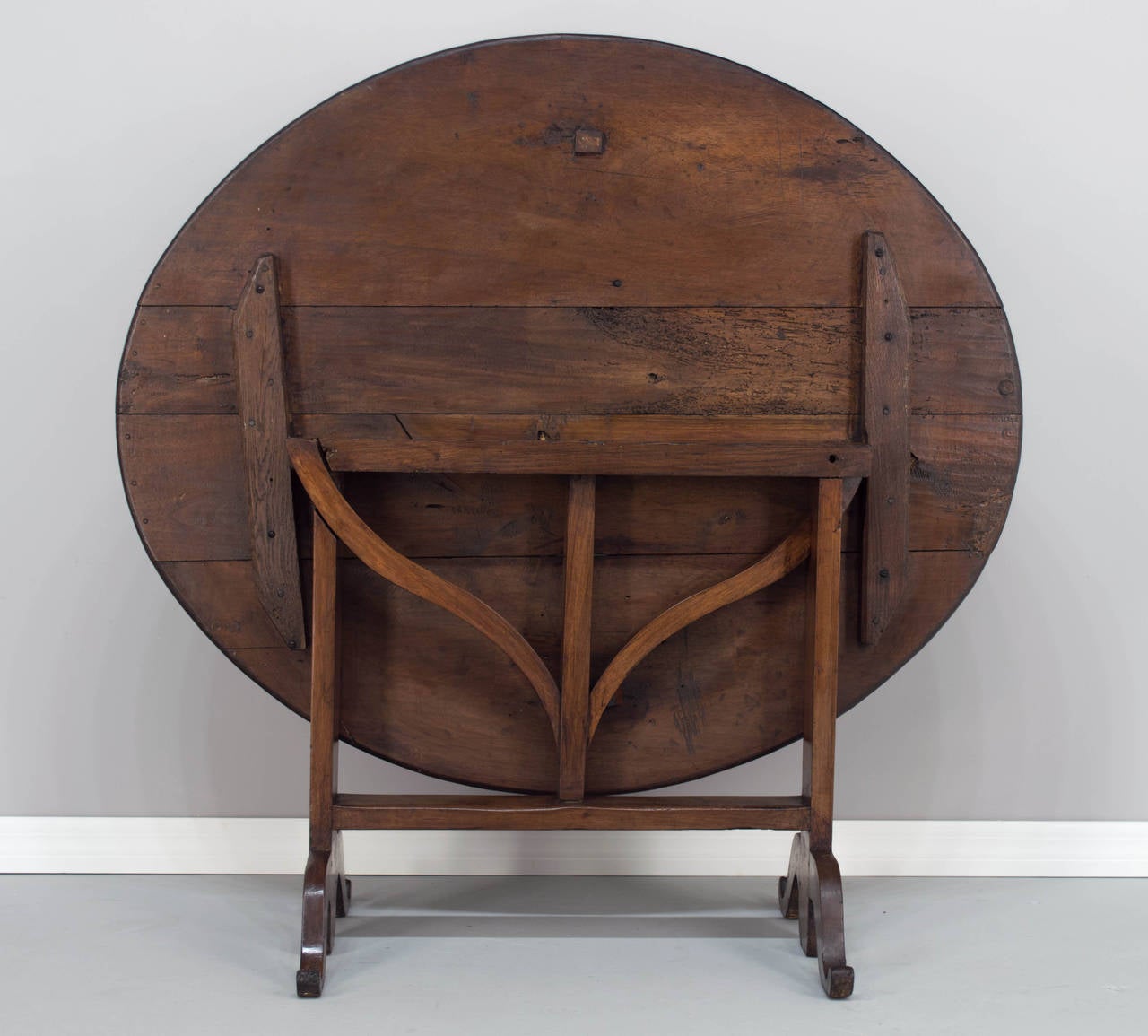 19th c. French Wine Tasting Table or Tilt Top Table 6
